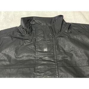 Yeezy Gap Engineered By Balenciaga Coated Cotton Light Parka Black Size Medium